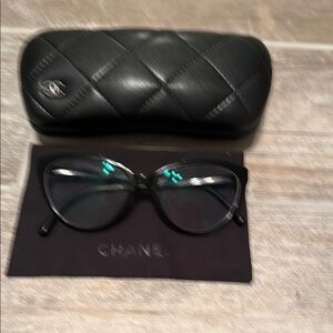 Chanel Black Cat-Eye Sunglasses
